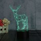 3D Deer LED Table Desk Light USB 7 Color Changing Night Lamp Home Decor