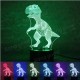 3D Dinosaur LED Desk Table Lamp 7 Color Changing USB Night Light 5V 3D Dinosaur LED Desk Table Lamp 7 Color Changing USB Night Light 5V