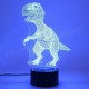 3D Dinosaur LED Desk Table Lamp 7 Color Changing USB Night Light 5V