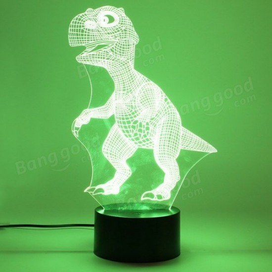 3D Dinosaur LED Desk Table Lamp 7 Color Changing USB Night Light 5V 3D Dinosaur LED Desk Table Lamp 7 Color Changing USB Night Light 5V