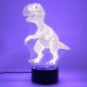 3D Dinosaur LED Desk Table Lamp 7 Color Changing USB Night Light 5V