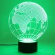 3D Earth Globe Night Light 7 Color Changing USB LED Table Lamp Home Decor