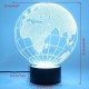 3D Earth Globe Night Light 7 Color Changing USB LED Table Lamp Home Decor