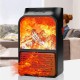 3D Flame Heater 500W Wall Mount Electric Fireplace Log Air Warmer Remote Control AC220V-240V