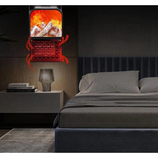 3D Flame Heater 500W Wall Mount Electric Fireplace Log Air Warmer Remote Control AC220V-240V 3D Flame Heater 500W Wall Mount Electric Fireplace Log Air Warmer Remote Control AC220V-240V