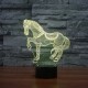 3D Horse LED Lamp 7 Color Change Touch Sensor Night Light Christmas Gift Party Decor