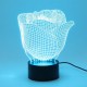 3D Illuminated Color Changing Rose LED Desk Night Light Lamp