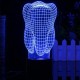 3D Illuminated Color Changing Touch Switch Tooth LED Desk Night Light Lamp Xmas Gift 3D Illuminated Color Changing Touch Switch Tooth LED Desk Night Light Lamp Xmas Gift