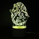 3D Easter Egg Rabbit LED Night Light USB Colorful Table Desk Lamp Holiday Decor DC5V