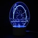 3D Easter Egg Rabbit LED Night Light USB Colorful Table Desk Lamp Holiday Decor DC5V