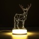 3D USB LED Night Light Warm White Desk Table Lamp Xmas Gift