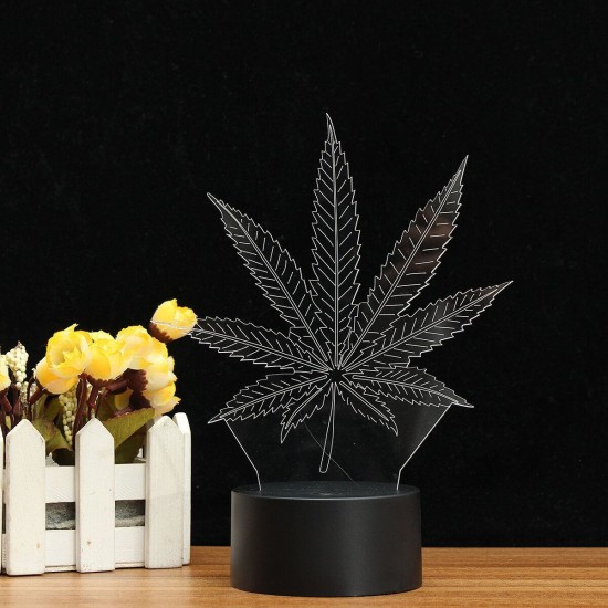 3D LED Maple Leaf Table Lamp Remote Control Touch Night Light Color Change Gift 3D LED Maple Leaf Table Lamp Remote Control Touch Night Light Color Change Gift