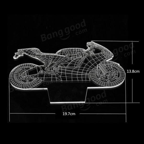 3D Motorcycle LED Table Desk Light USB 7 Color Changing Night Lamp Home Decor 3D Motorcycle LED Table Desk Light USB 7 Color Changing Night Lamp Home Decor