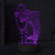 3D Multicolor LED Dolphin Pattern Night Light Lamp with Switch Home Party Decor 220V 3D Multicolor LED Dolphin Pattern Night Light Lamp with Switch Home Party Decor 220V