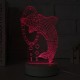 3D Multicolor LED Dolphin Pattern Night Light Lamp with Switch Home Party Decor 220V 3D Multicolor LED Dolphin Pattern Night Light Lamp with Switch Home Party Decor 220V