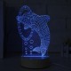 3D Multicolor LED Dolphin Pattern Night Light Lamp with Switch Home Party Decor 220V 3D Multicolor LED Dolphin Pattern Night Light Lamp with Switch Home Party Decor 220V