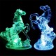 3D RGB LED Desk Lamp Night light Horse Ornament For Home Car Party Wedding