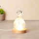 3D Round Crystal Glass Laser LED Battery Electric Light Up Display Stand Base
