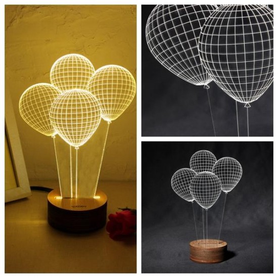 3D Visual LED Small Table Night Light For Holiday Valentines Day 3D Visual LED Small Table Night Light For Holiday Valentines Day