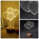 3D Visual LED Small Table Night Light For Holiday Valentines Day