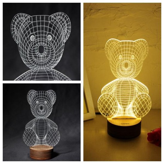 3D Visual LED Small Table Night Light For Holiday Valentines Day 3D Visual LED Small Table Night Light For Holiday Valentines Day