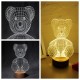 3D Visual LED Small Table Night Light For Holiday Valentines Day