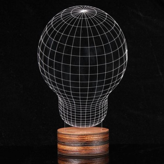 3D Visual LED Table Lamp Energy Saving Wooden Night Lamp For Holiday 3D Visual LED Table Lamp Energy Saving Wooden Night Lamp For Holiday