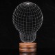 3D Visual LED Table Lamp Energy Saving Wooden Night Lamp For Holiday