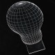 3D Visual LED Table Lamp Energy Saving Wooden Night Lamp For Holiday 3D Visual LED Table Lamp Energy Saving Wooden Night Lamp For Holiday