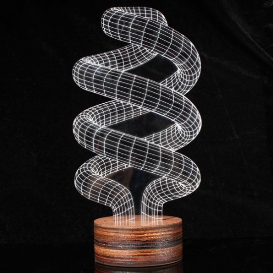 3D Visual LED Table Lamp Energy Saving Wooden Night Lamp For Holiday 3D Visual LED Table Lamp Energy Saving Wooden Night Lamp For Holiday
