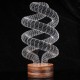 3D Visual LED Table Lamp Energy Saving Wooden Night Lamp For Holiday