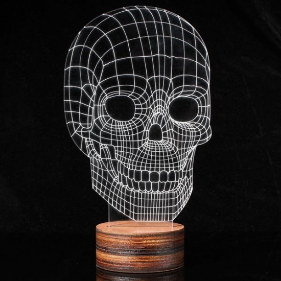 3D Visual LED Table Lamp Energy Saving Wooden Night Lamp For Holiday 3D Visual LED Table Lamp Energy Saving Wooden Night Lamp For Holiday