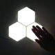 3PCS DIY White Hexagonal Lamp Quantum Modular Touch Sensitive Wall LED Night Light