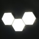 3PCS DIY White Hexagonal Lamp Quantum Modular Touch Sensitive Wall LED Night Light