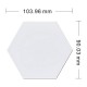 3PCS DIY White Hexagonal Lamp Quantum Modular Touch Sensitive Wall LED Night Light