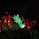 3Pc 4 Head Lily Flower Solar Light Colorful LED Decorative Outdoor Lawn Lamp Home Garden IP65 Waterproof Flower Night Light