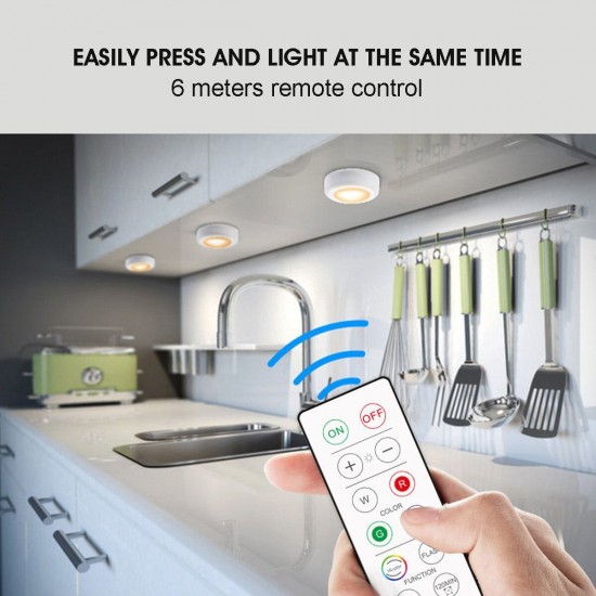 3Pcs Wireless LED Remote Control Battery Under Cabinet Night Light Wall Lamp 3Pcs Wireless LED Remote Control Battery Under Cabinet Night Light Wall Lamp