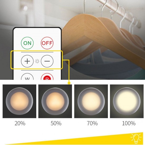 3Pcs Wireless LED Remote Control Battery Under Cabinet Night Light Wall Lamp 3Pcs Wireless LED Remote Control Battery Under Cabinet Night Light Wall Lamp