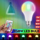 3W 5W 10W 15W RGBW E27 LED Bulb 16 Color Dimmable Globe Light With Remote Control For Party Decoration AC85-265V 3W 5W 10W 15W RGBW E27 LED Bulb 16 Color Dimmable Globe Light With Remote Control For Party Decoration AC85-265V