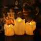 3pcs/Set Flameless LED Candle Electric Candle Night Light Remote Control for Wedding Party