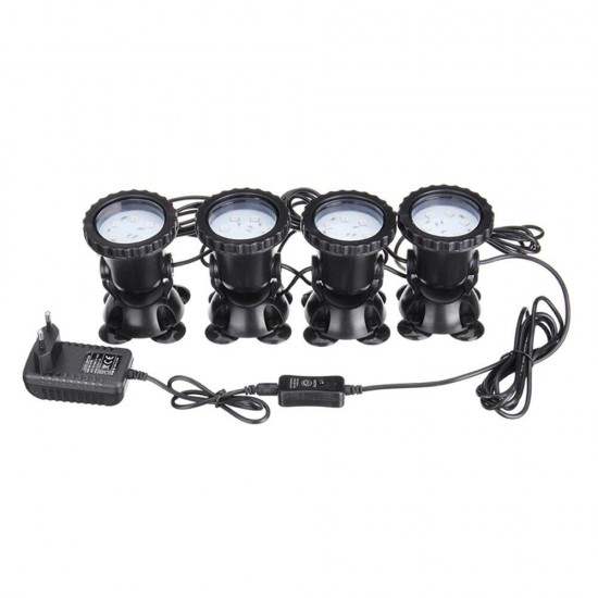 4 in 1 RGB LED Underwater Submersible Pond Spot Light Garden Tank Aquarium with Remote 4 in 1 RGB LED Underwater Submersible Pond Spot Light Garden Tank Aquarium with Remote