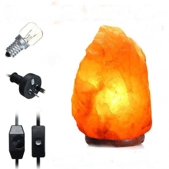 40 X 20CM Natural Himalayan Ionic Air Purifier Crystal Salt Lamp Table Night Light