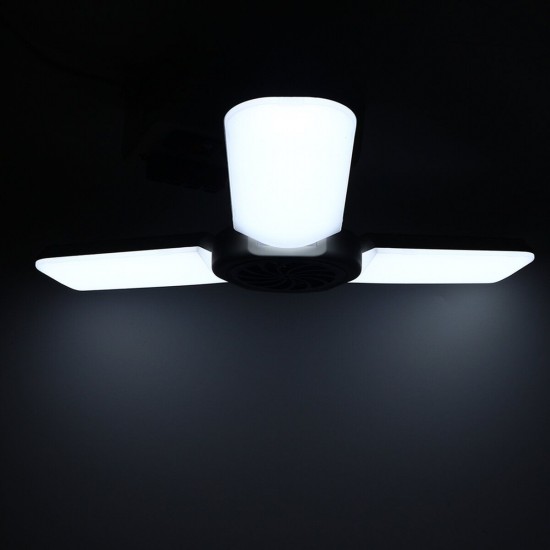 40W E27 Mosquito Killer Lamp Deformable LED Garage Light Bulb Three-Leaf Foldable Ceiling Lighting 40W E27 Mosquito Killer Lamp Deformable LED Garage Light Bulb Three-Leaf Foldable Ceiling Lighting