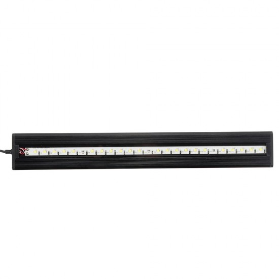 4.5W 30cm Adjustable 2835 LED Aquarium Fish Tank Super Slim Light Lamp Black