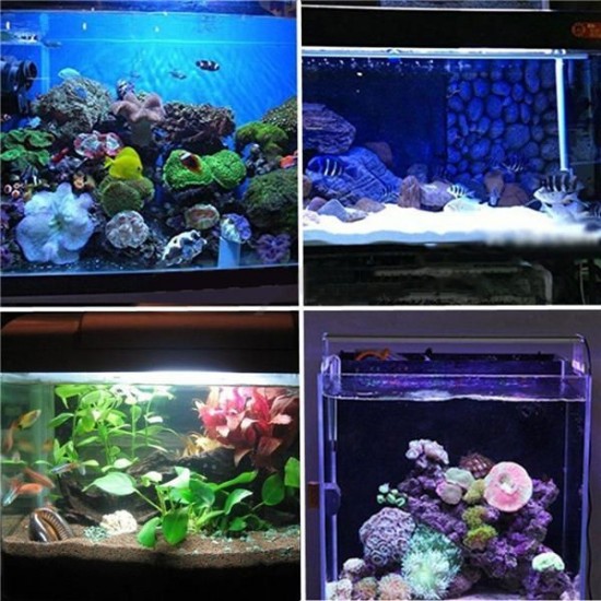 4.5W 60CM Submersible Remote Control/Button 60CM 30 LED RGB Night Lamp for Aquarium Fish Tank Pond