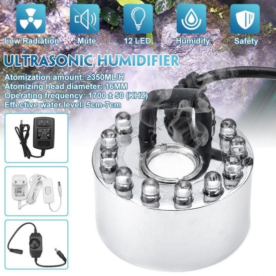 45mm Ultrasonic Humidifier Mist Maker Fogger Water Fountain Pond Atomizer Head 45mm Ultrasonic Humidifier Mist Maker Fogger Water Fountain Pond Atomizer Head