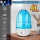 4L Potable LED Ultrasonic Humidifier Atomiser Air Purifier Home/Office 20m² Room 4L Potable LED Ultrasonic Humidifier Atomiser Air Purifier Home/Office 20m² Room