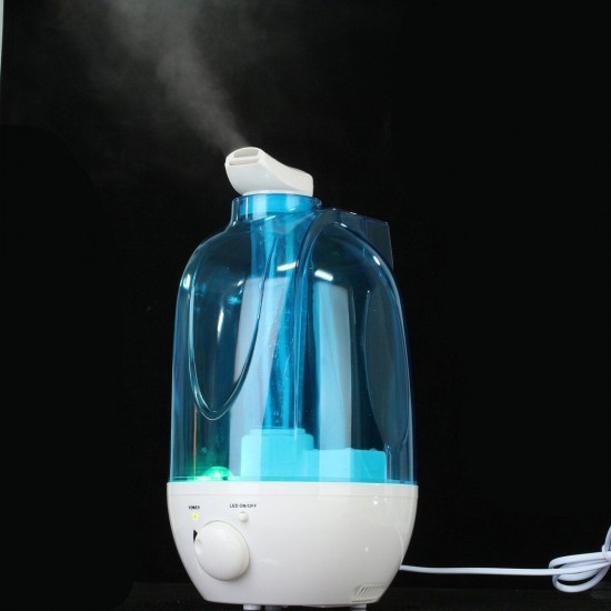 4L Potable LED Ultrasonic Humidifier Atomiser Air Purifier Home/Office 20m² Room