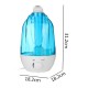 4L Potable LED Ultrasonic Humidifier Atomiser Air Purifier Home/Office 20m² Room