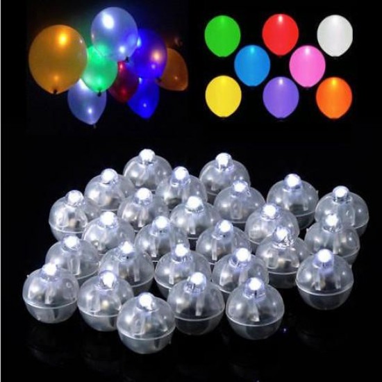 50 Pcs White Ball Lamps LED Light Paper Lantern Balloons Wedding Party Christmas Halloween Decor 50 Pcs White Ball Lamps LED Light Paper Lantern Balloons Wedding Party Christmas Halloween Decor
